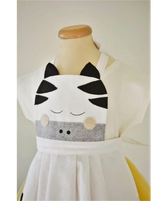 Sort bucatarie din bumbac cu aplicatii