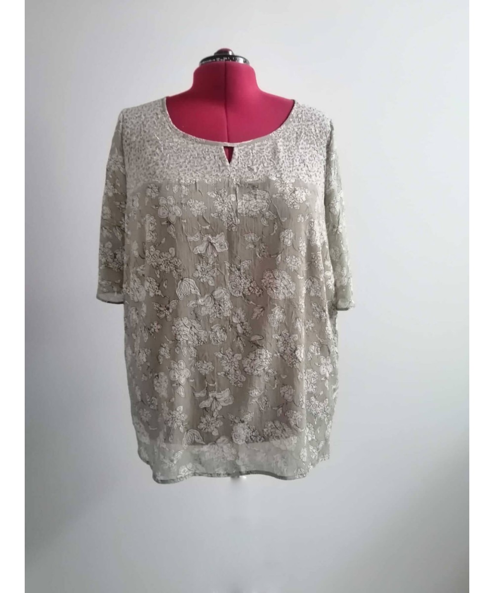 Bluza realizata din matase creponata