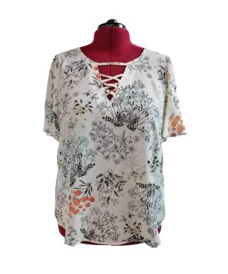 Bluza din matase, imprimeu floral
