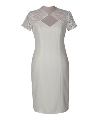 Rochie eleganta, din triplu voal subtie