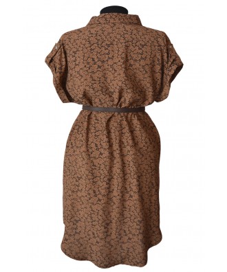 Rochie lejera,stil camasa cu maneca scurta